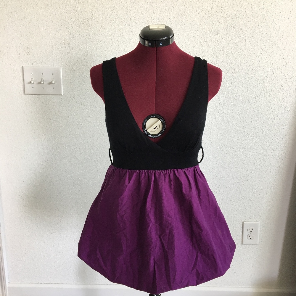 black and purple bubble dress